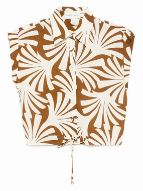 Octavia Top in Catalina Khaki Daily Fit