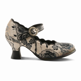 Classic Move L'Artiste Adodora-Prit Heeled Mary Jane (Women) - Black Multi