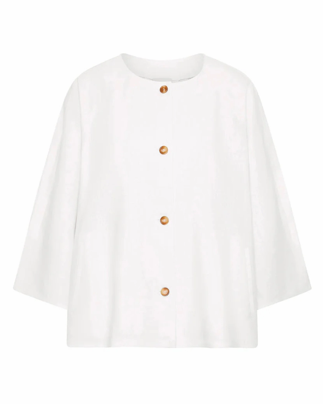 Warm Fashion Island Vibe Olivia Blouse in Ivory