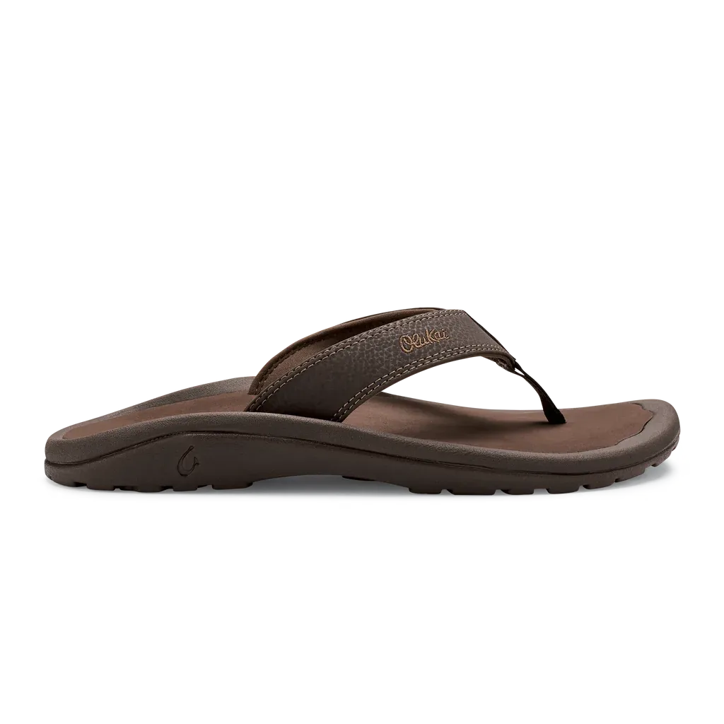 OLUKAI MENS OHANA SANDAL - DARK JAVA All-Purpose Style