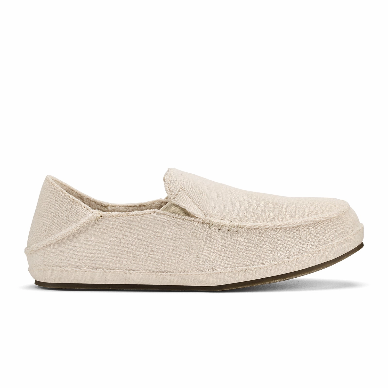 OluKai Nohea Slipper (Women) - Bone/Bone Satin Soft Happy Soul
