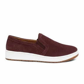 Family Warm Warm Undertone Aetrex Kenzie Slip On (Women) - Burgundy Croc