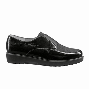 Draped Silhouette Sleek Presence Ara Mindy Slip On Loafer (Women) - Black