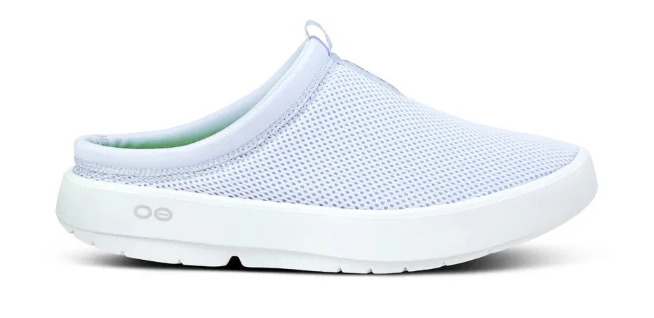 OOFOS 5275WOMENS SPORT MULE - PURPLE JADE Ventilated Upper Rough texture