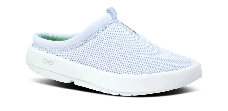 OOFOS 5275WOMENS SPORT MULE - PURPLE JADE Sturdy Heel Counter