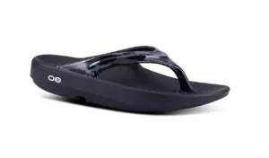 volleyball shoes OOFOS OOLALA LIMITED SANDAL - BLACK JUNGLE CAMO