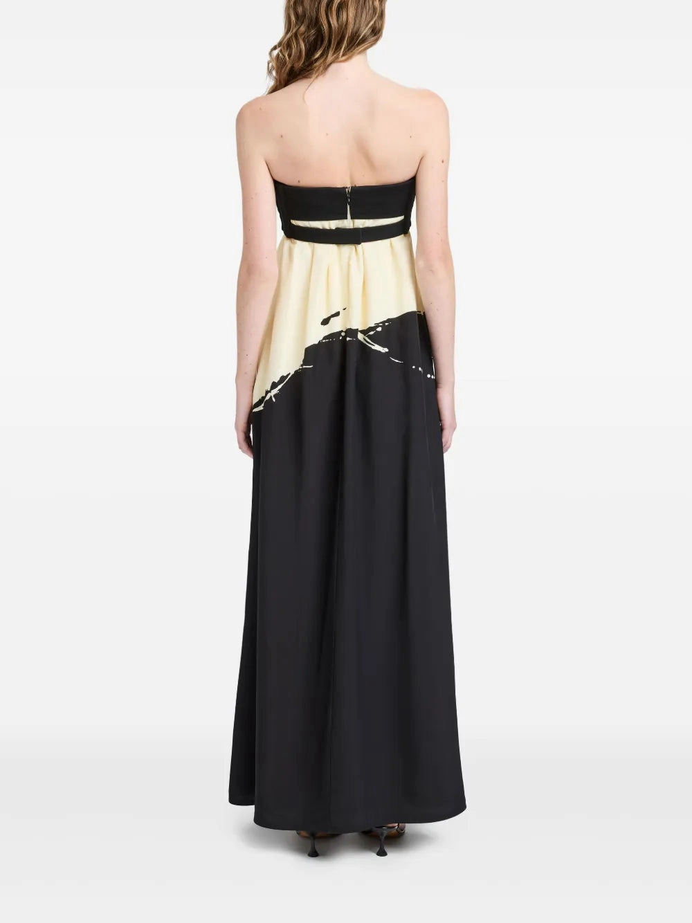 Ophelia Dress in Black Multi HighDensity Weave