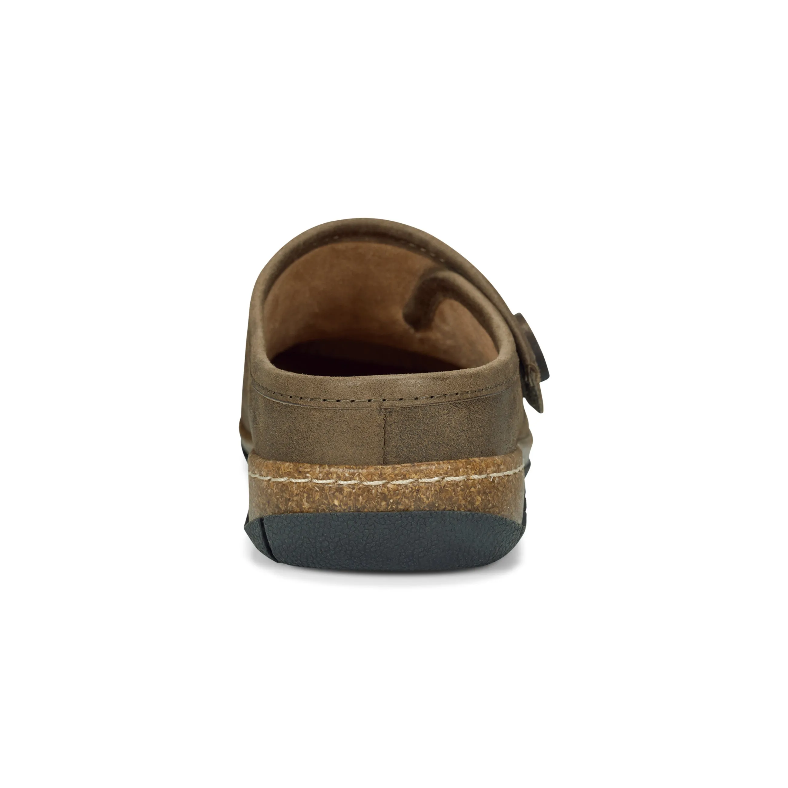 Ezra Round Toe Casual Slip-on Flat Clogs Padded cushioning