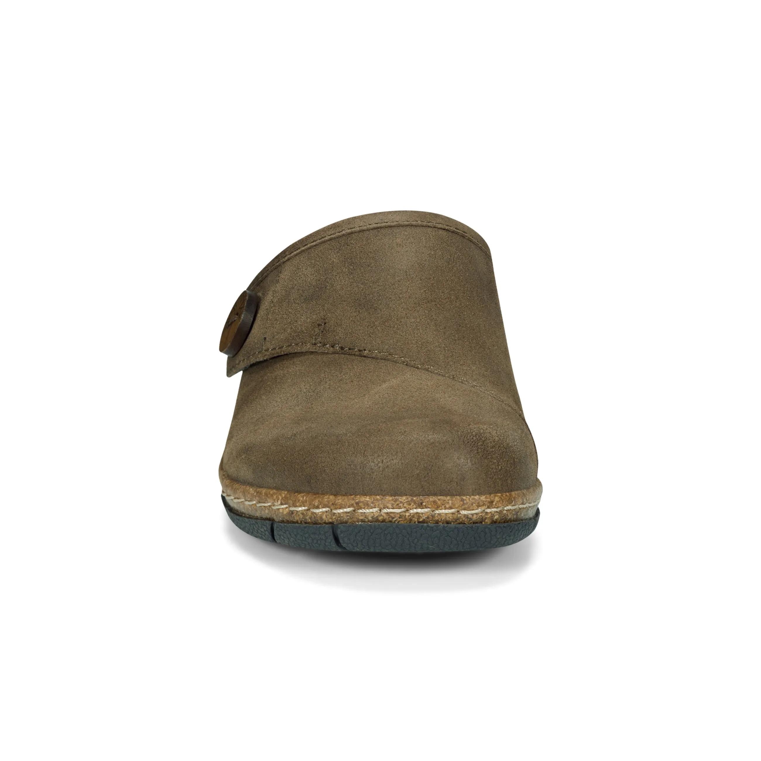 Ezra Round Toe Casual Slip-on Flat Clogs Excellent foot function