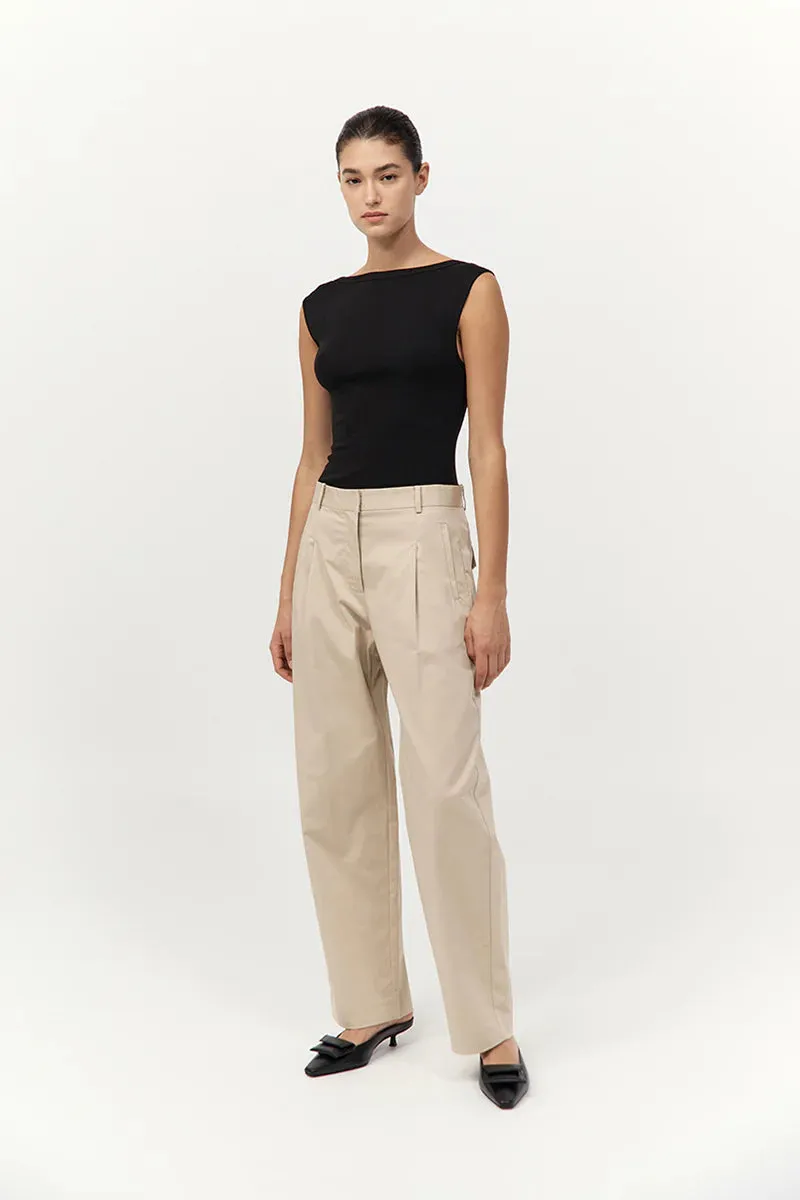 least waterproof Organic Cotton Ballerina Top in Jet Black