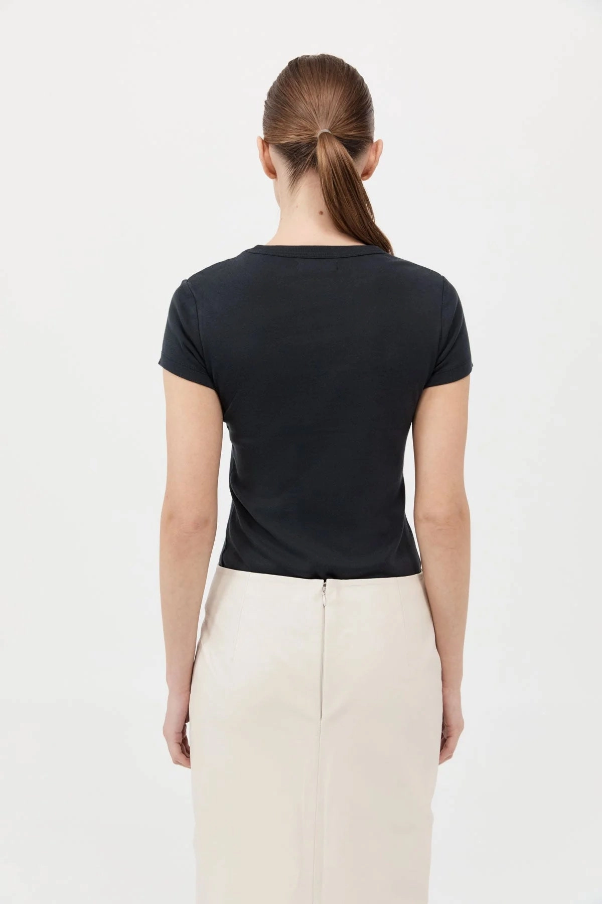 Glitter Fit FadeResistant Dye Organic Cotton Baby Tee in Jet Black