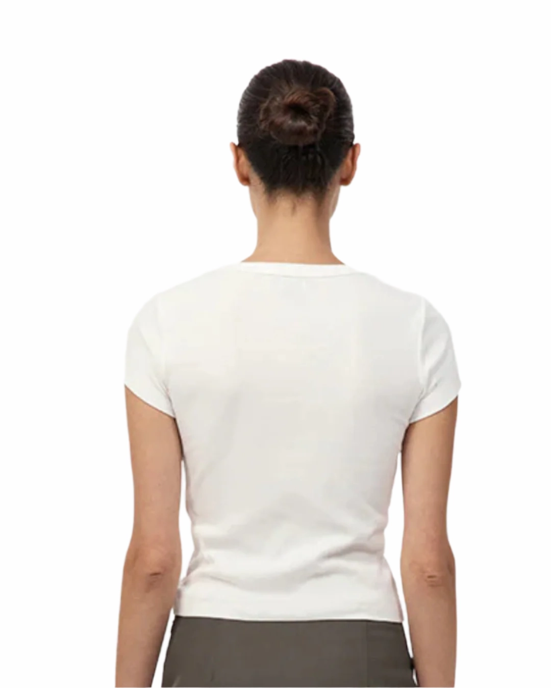 Transitional Fashion Organic Cotton Baby Tee in White