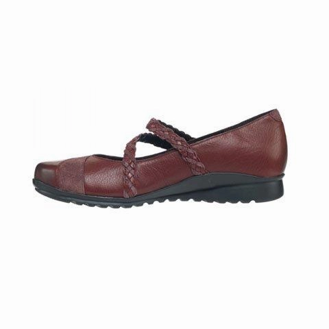 Aetrex Ada Braided Mary Jane (Women) - Burgundy Light Soft