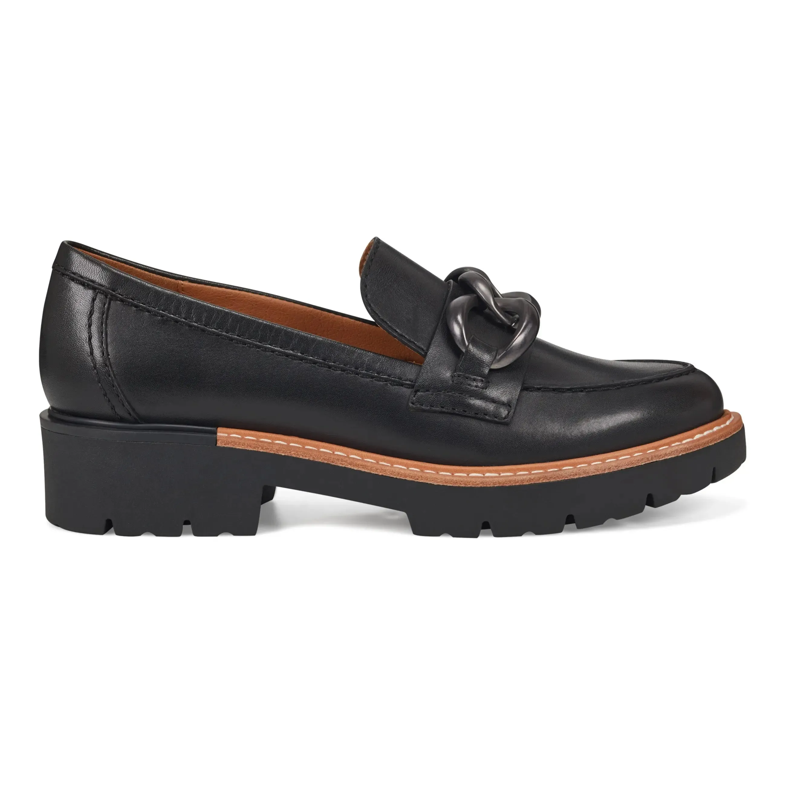Zalor Round Toe Lug Sole Casual Slip-on Loafers most walking weekenders' options