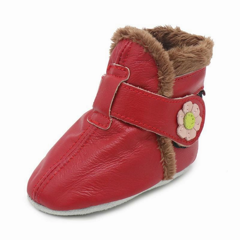 anti - slip outsole Retro Booties Dark Red up to 4 Years Old