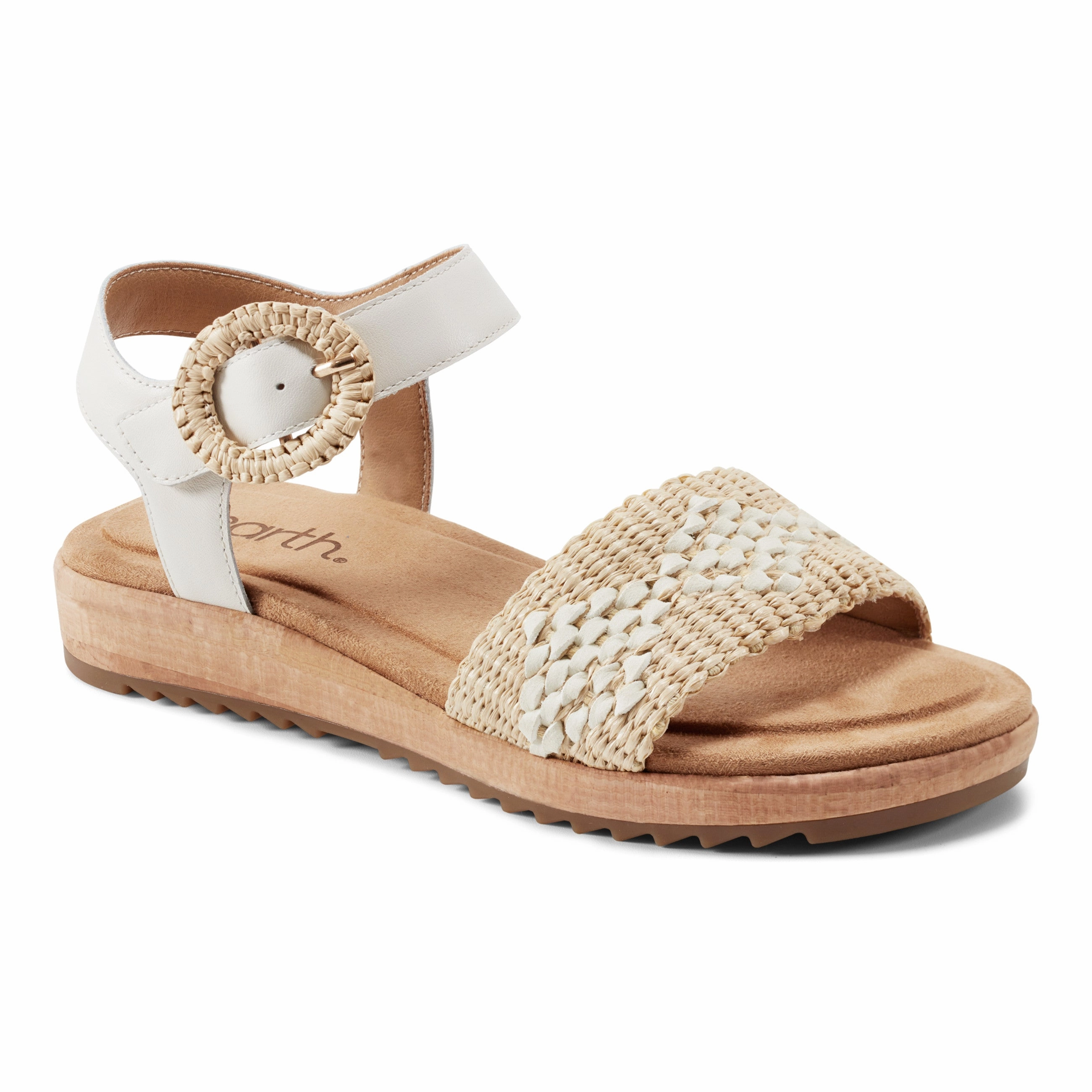 Structured grip Padma Square Toe Platform Casual Sandals