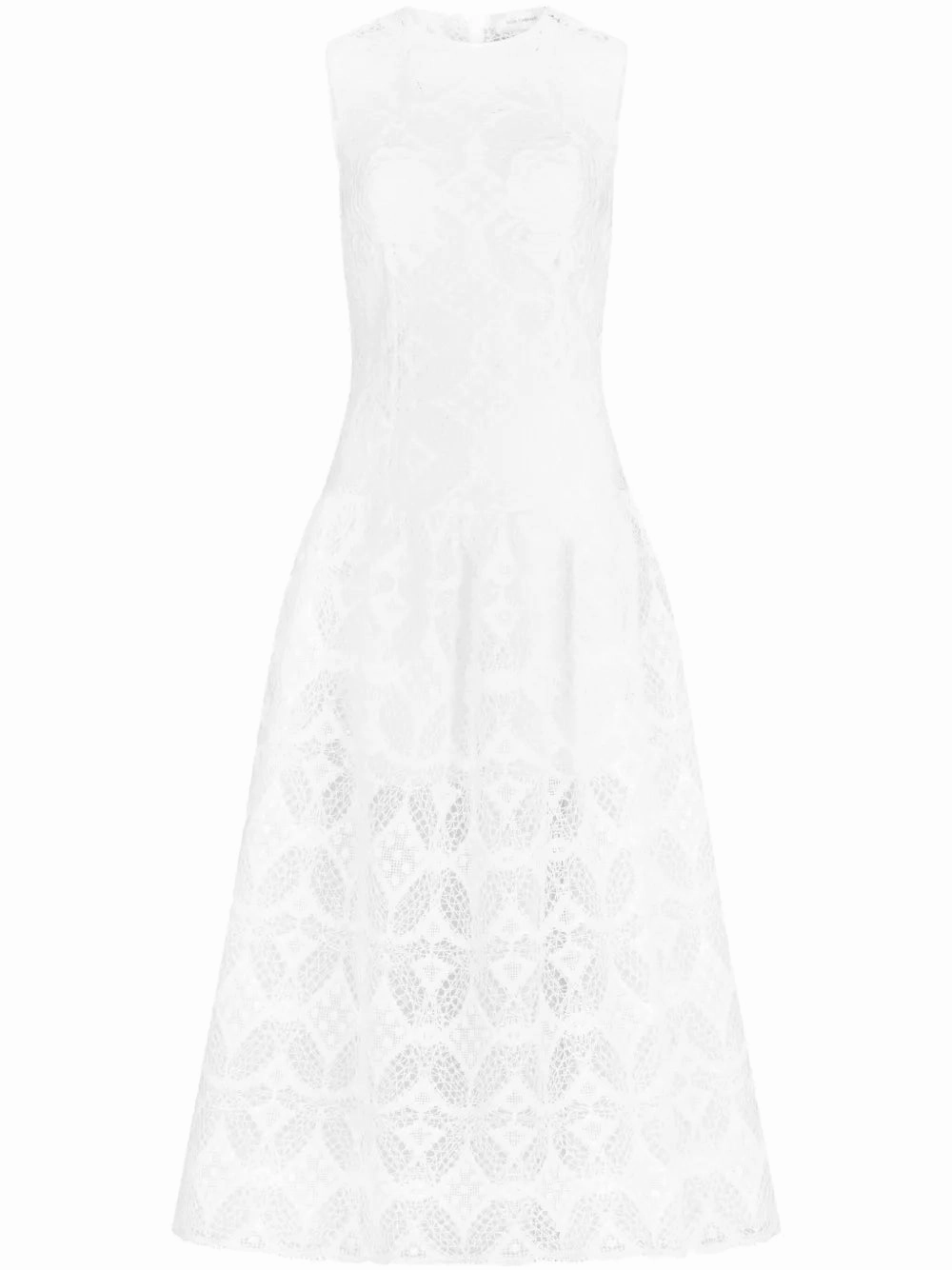 Paola Dress in White Sun Protection Fabric pack light