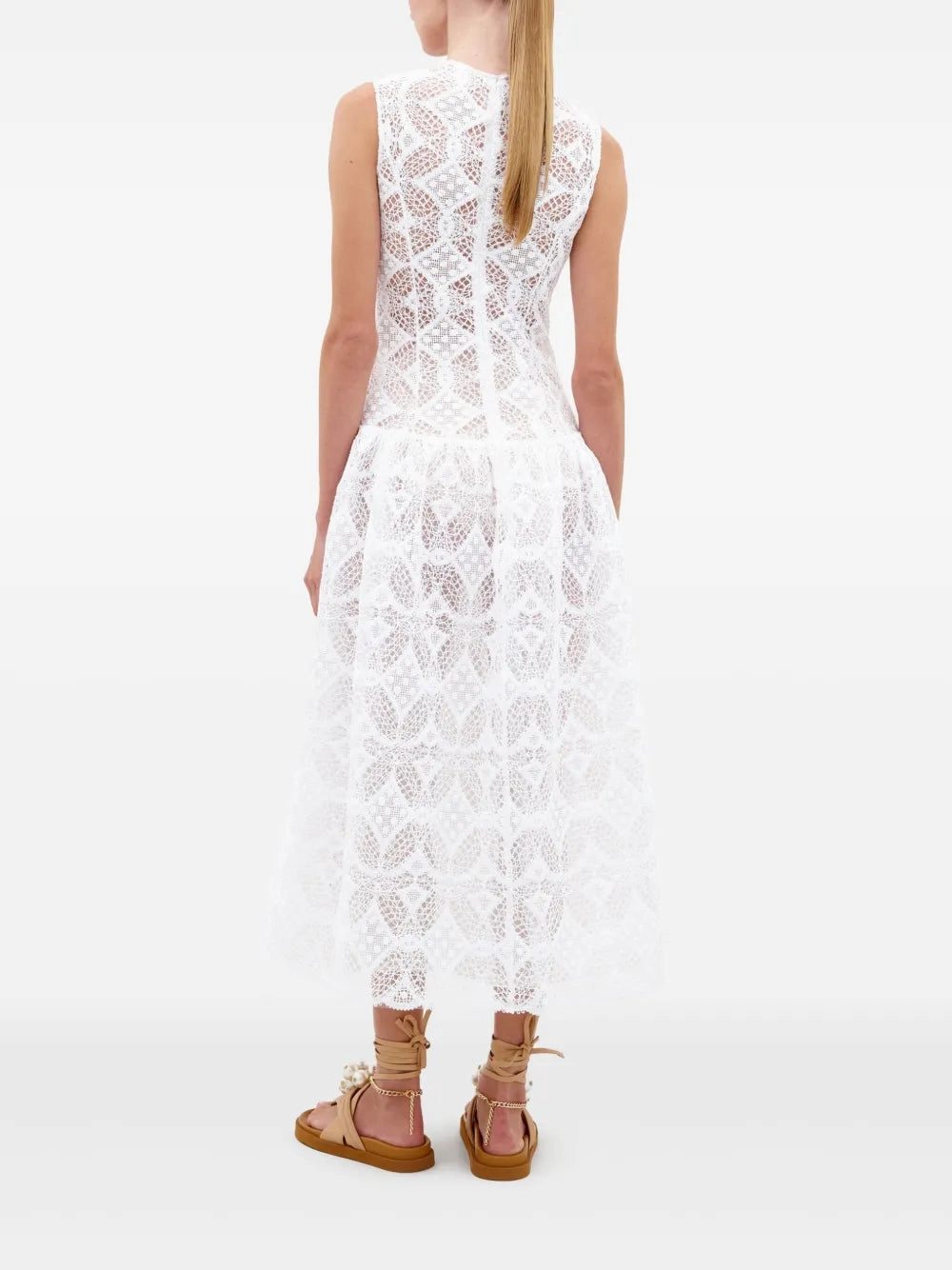 Paola Dress in White Global Glow