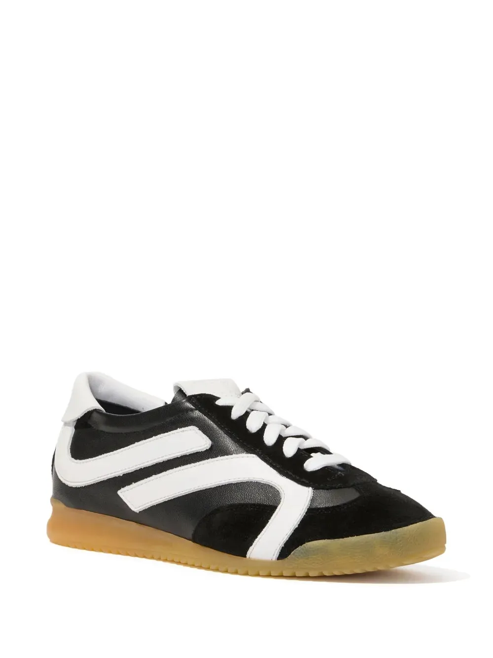 Everyday Track Sneaker in Black/White