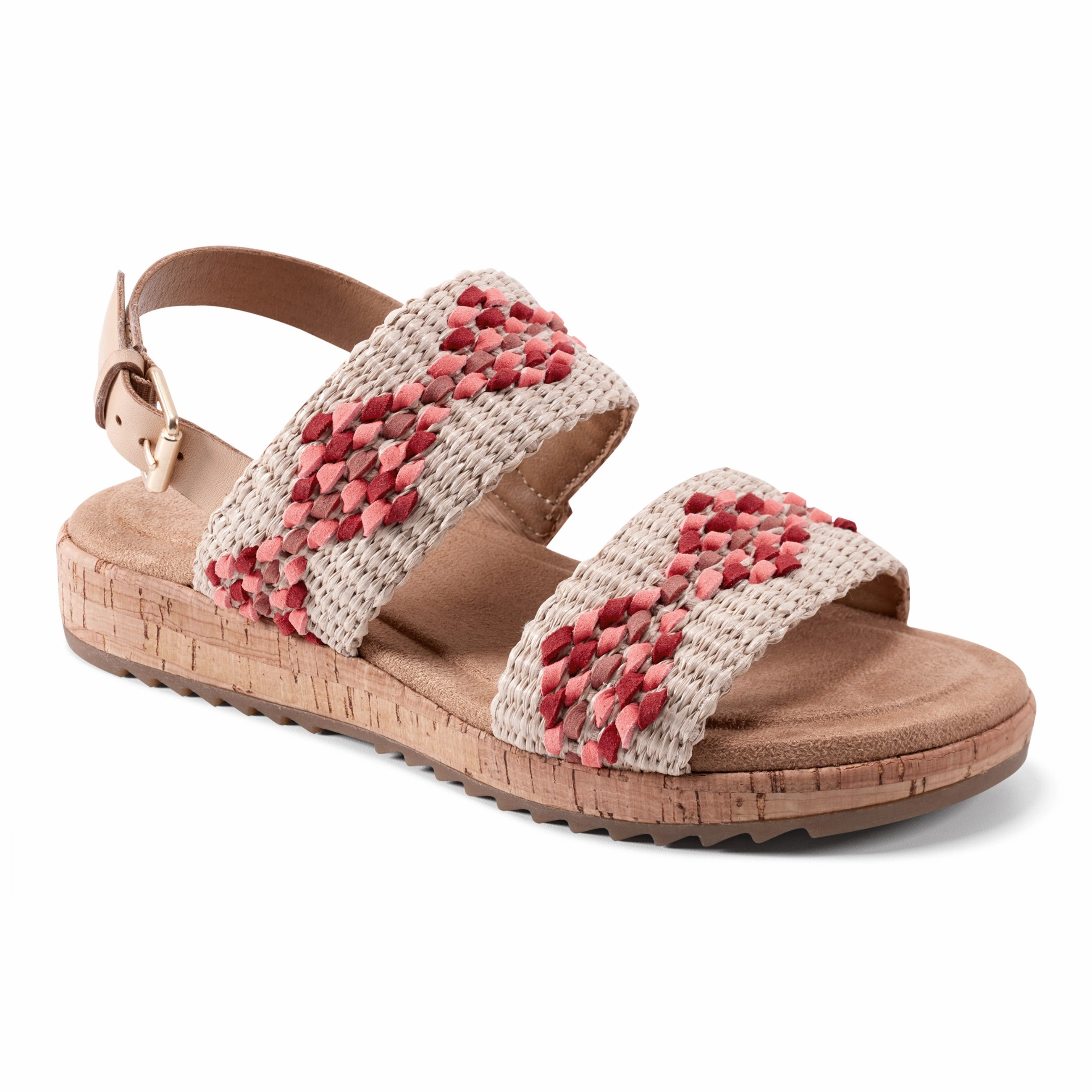 real elastic - closure Patricia Open Toe Slingback Casual Sandals