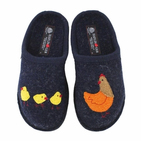 Bold Touch Haflinger Gallina Slipper (Women) - Captain's Blue
