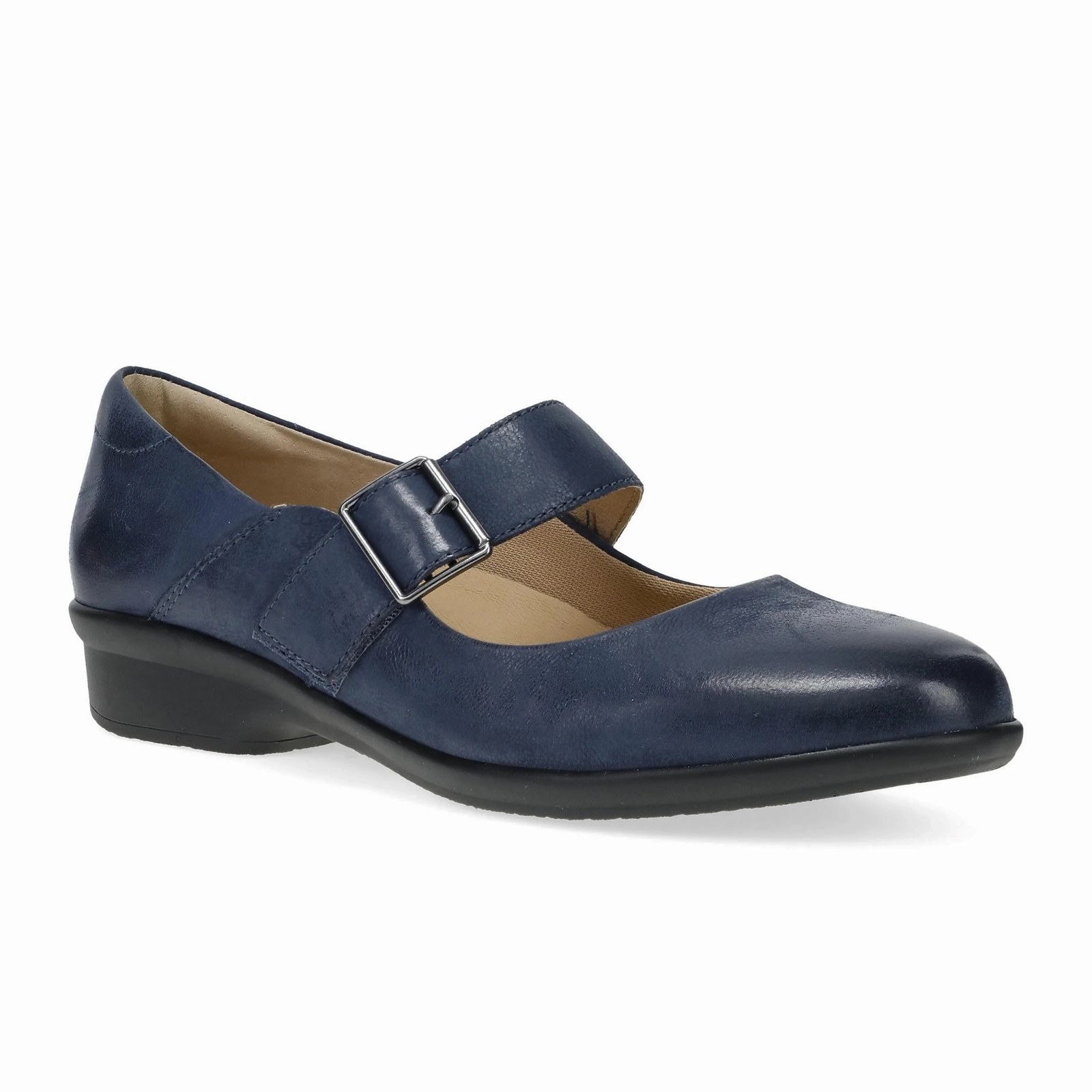 Dansko Collette Mary Jane (Women) - Navy Burnished Nubuck Chilly Day Wear
