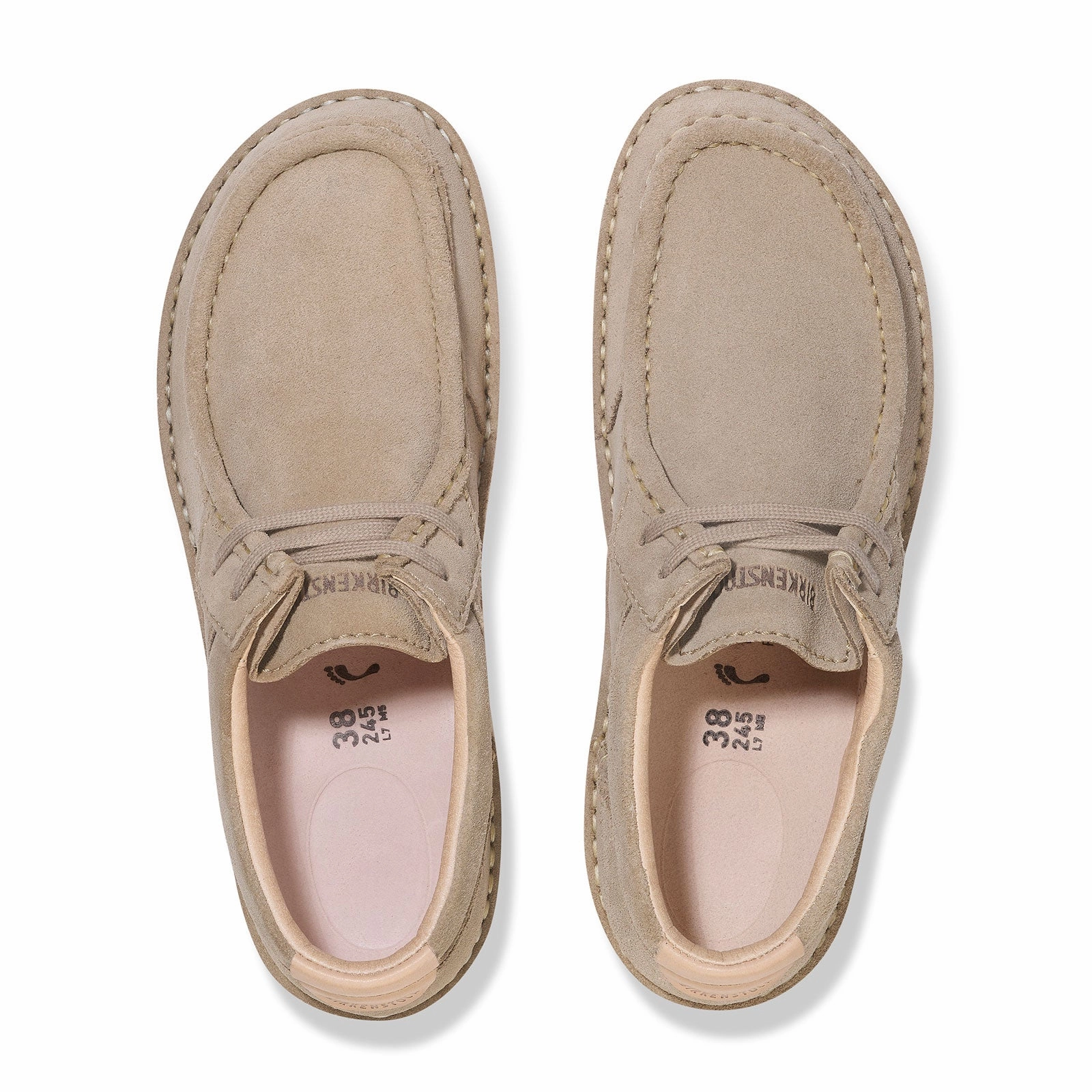 Birkenstock Pasadena Slip On (Men) - Taupe Suede NonChafeSeams