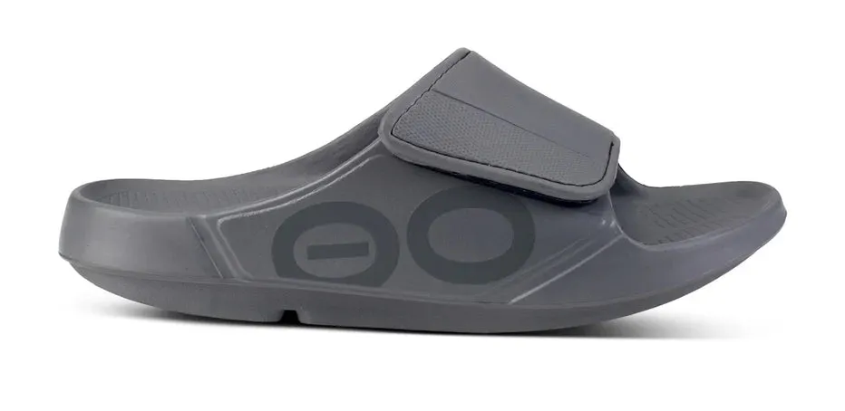 OOFOS 1550 SPORT FLEX SLIDE - SLATE GREY insulated