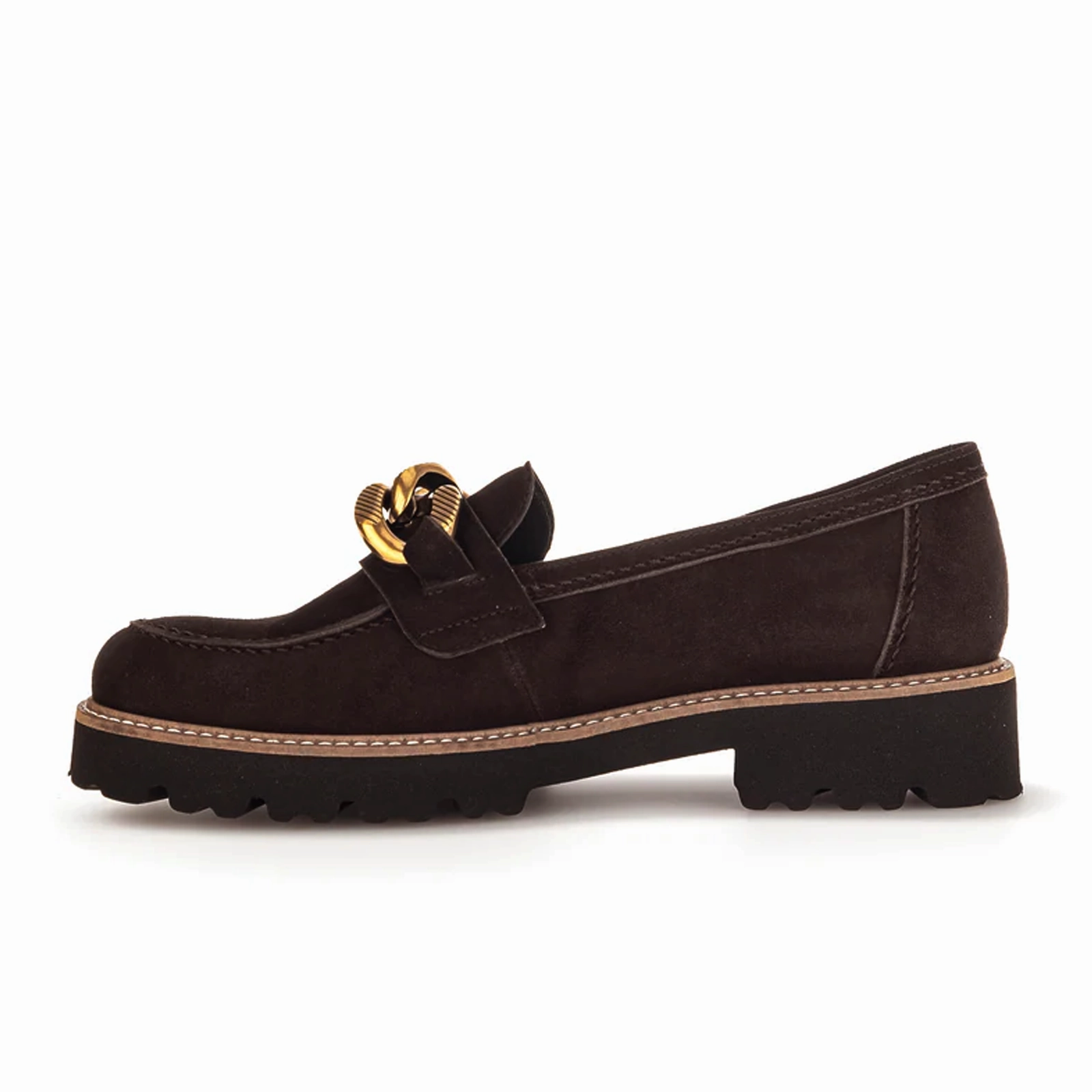 Gabor 240 Chain Loafer (Women) - Chocolate Samtchevreau Balanced Fit Tulle Air