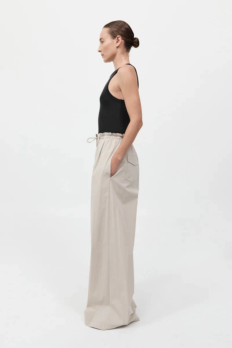 Petit Paperbag Waist Pants in Creme Casual Wear