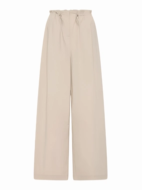 Petit Paperbag Waist Pants in Creme athletic shoes