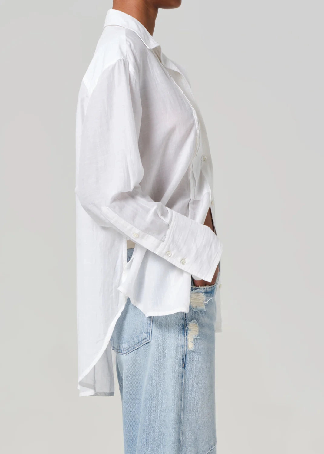 Polina Shirt in White Transitional Fashion