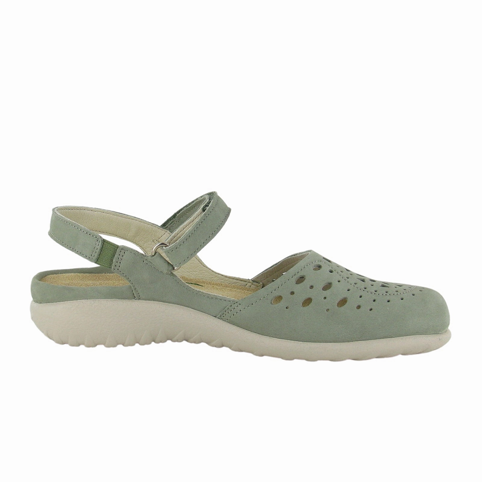 Naot Arataki Backstrap Sandal (Women) - Sage Nubuck Chic Energy