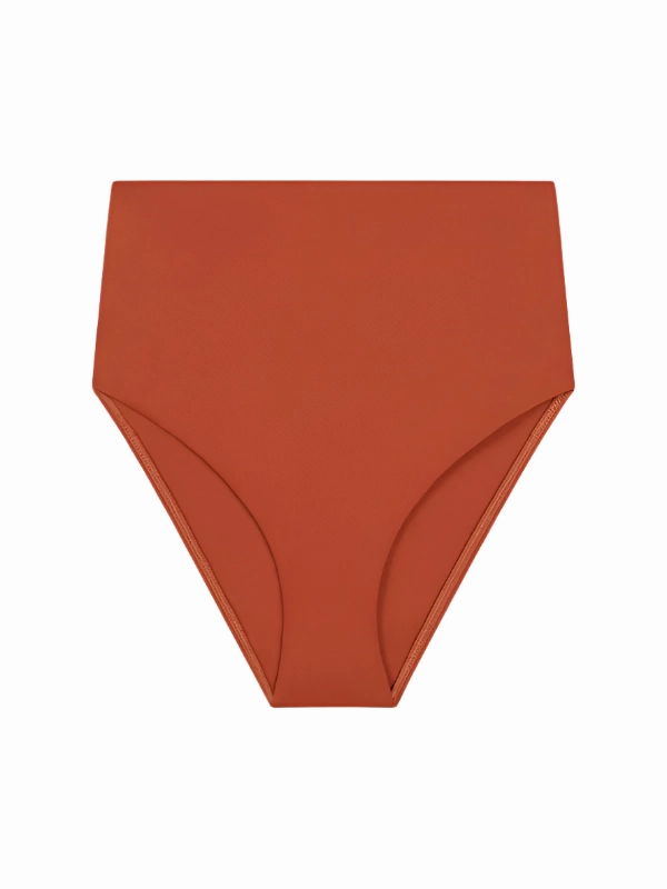 Poppy Bikini Bottom in Sienna Net Fit FlexibleCollarDesign