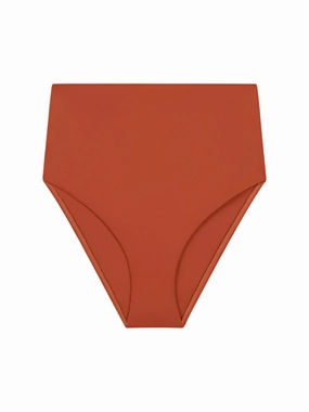 Poppy Bikini Bottom in Sienna Net Fit FlexibleCollarDesign