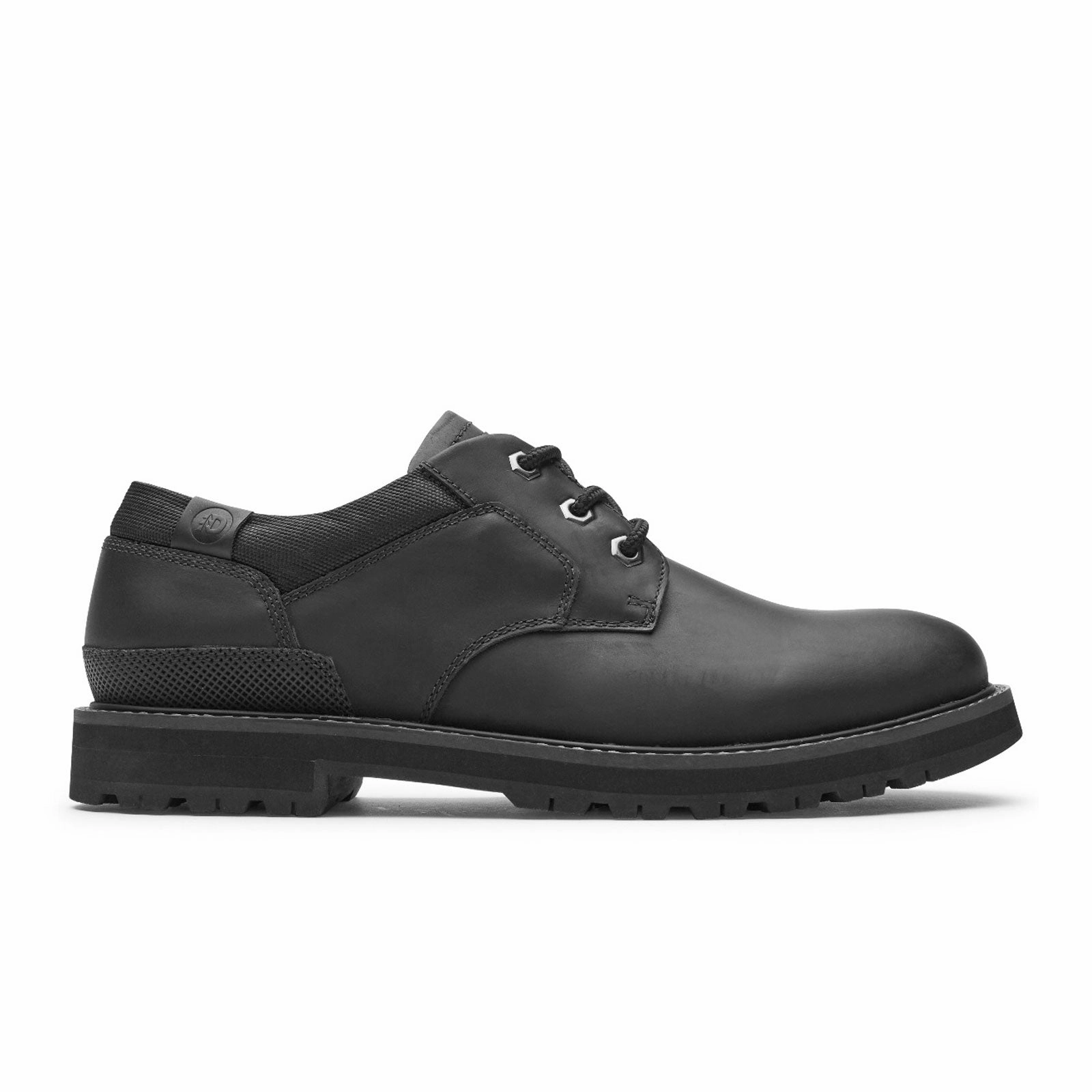 Classic Edge Modern Soft Dunham Byrne Plain Toe Oxford (Men) - Black Leather