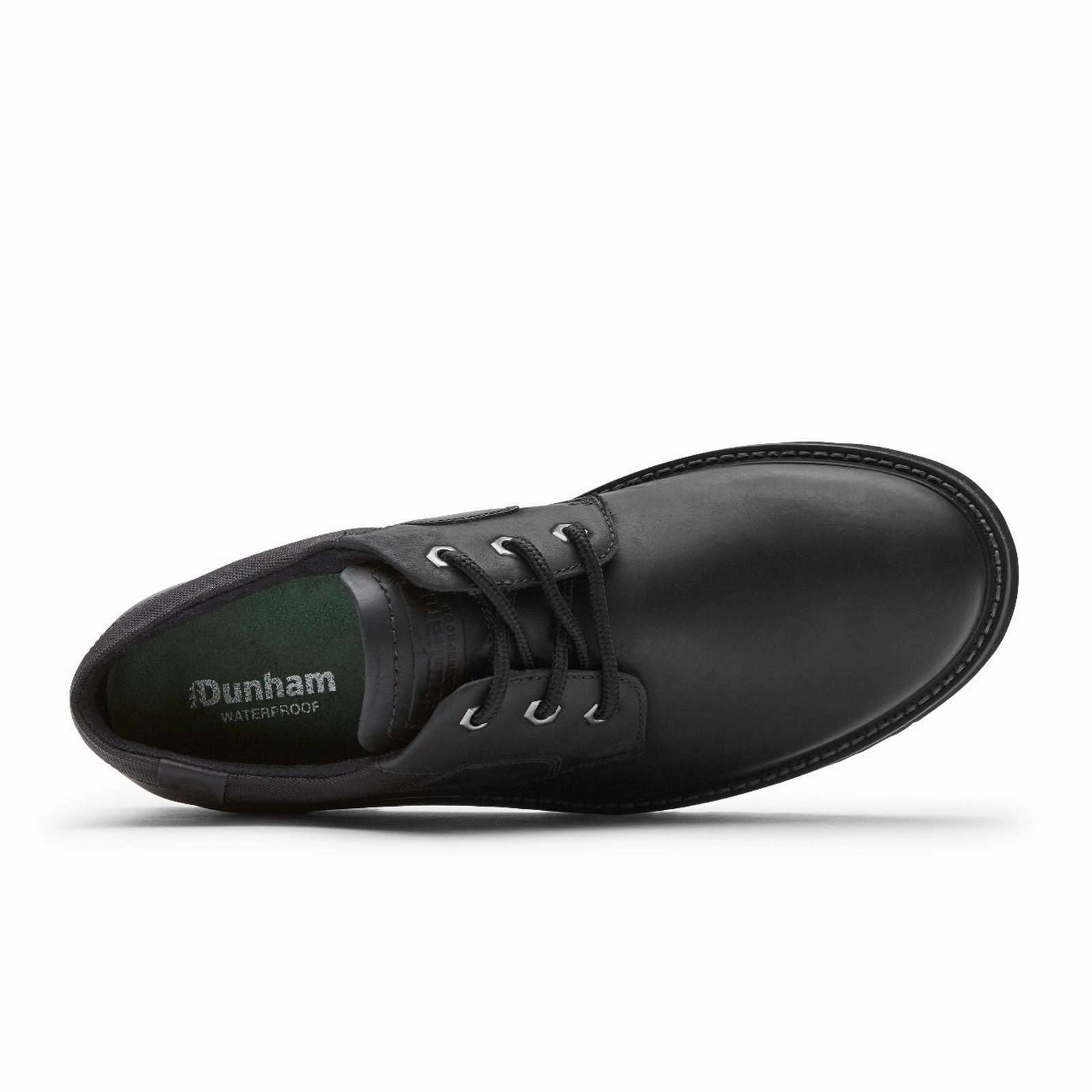 Wrap Charm Bless Glow Dunham Byrne Plain Toe Oxford (Men) - Black Leather