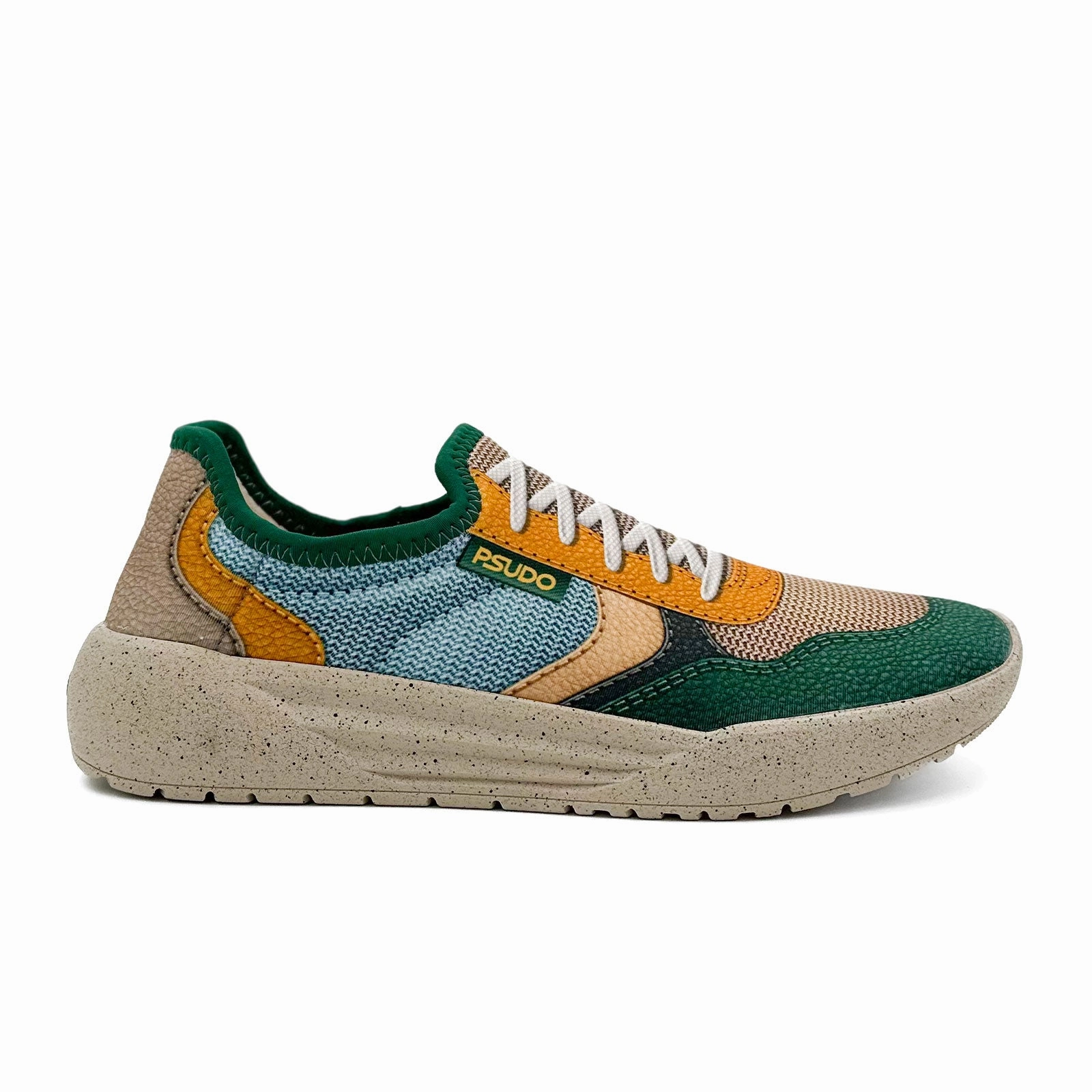 Psudo Court Sneaker (Men) - Forest Green/Light Blue Natural Wrap