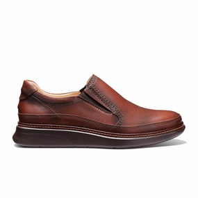 Pastel Sky All-Day Wear Samuel Hubbard Rafael Slip On (Men) - Cognac Leather