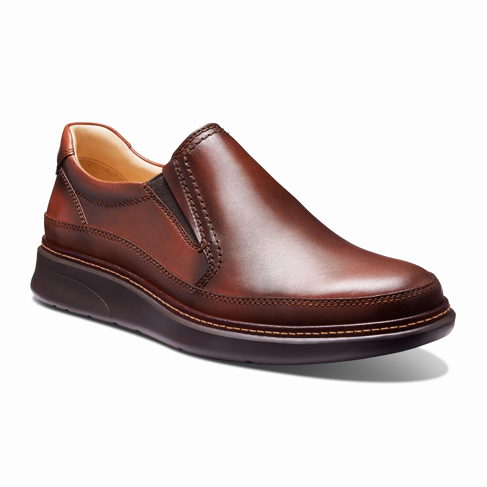 Stylish Layer Samuel Hubbard Rafael Slip On (Men) - Cognac Leather