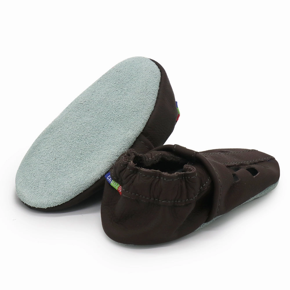 Sandals Dark Brown up to 4 Years thin - soled