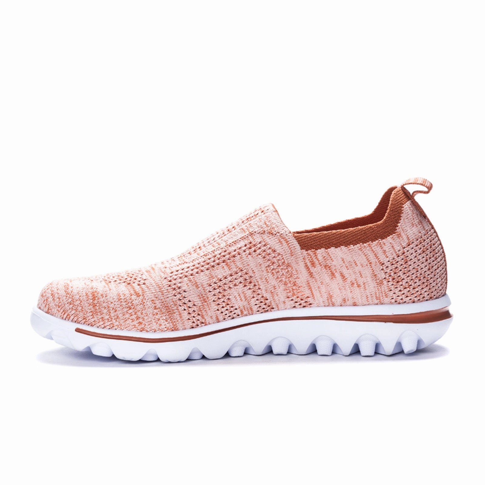 Sporty Comfort Invisible-Zip Propet TravelActiv Stretch Slip On Sneaker (Women) - Rose