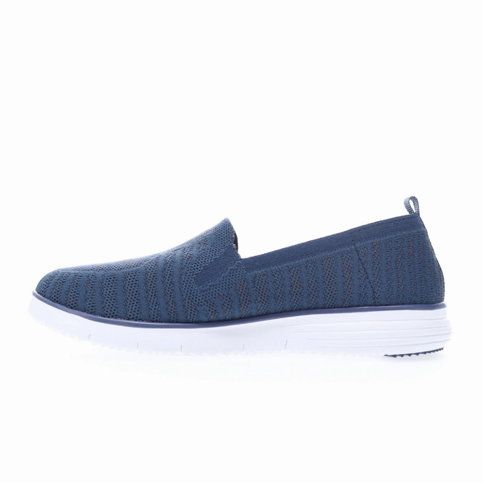Propet TravelFit Slip On (Women) - Navy/Grey Flare Hem Fall Style