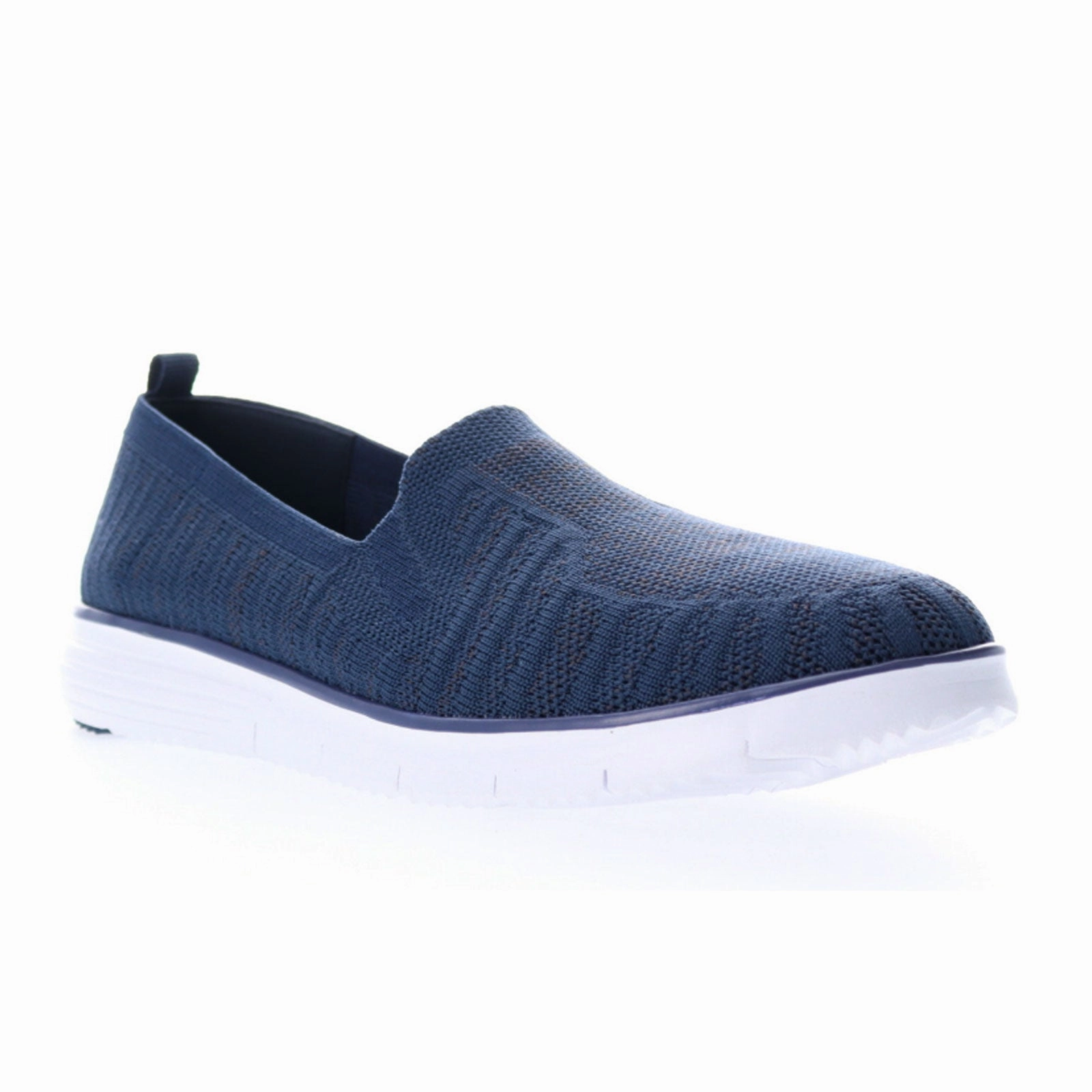 DeepPocketStyle Sleek Texture Propet TravelFit Slip On (Women) - Navy/Grey