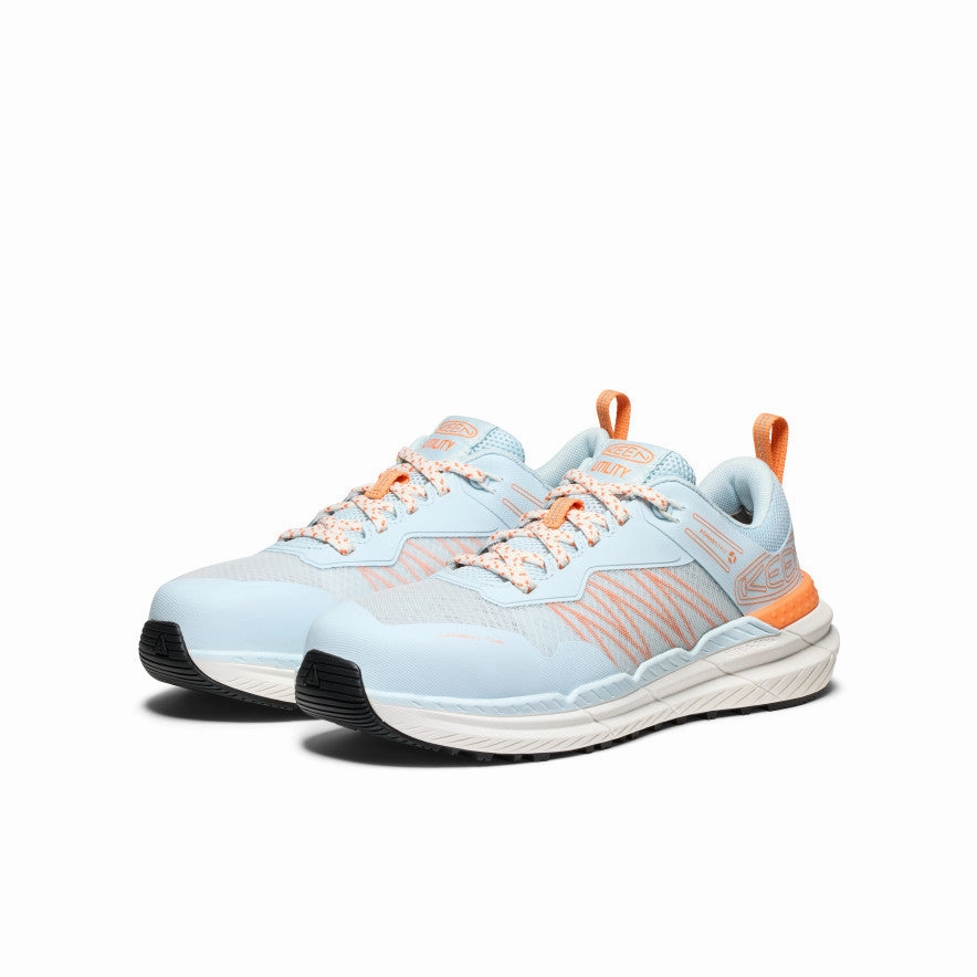 Women's Speedworks Work Sneaker (Carbon Toe)  |  Skyway/Black Long Lasting Fit Footwear