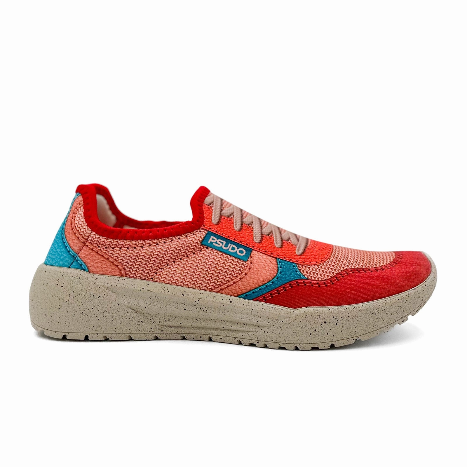 Flattering Style Fit Outfit Core Psudo Court Sneaker (Women) - Red/Blue