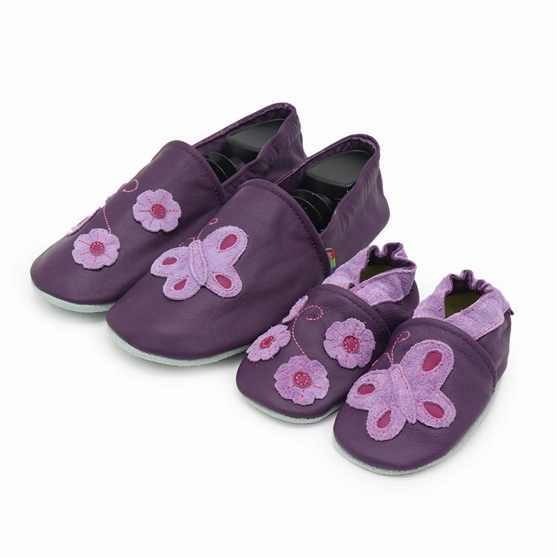 Purple Butterfly Flower Parent-Child Matching shoes formal wearers