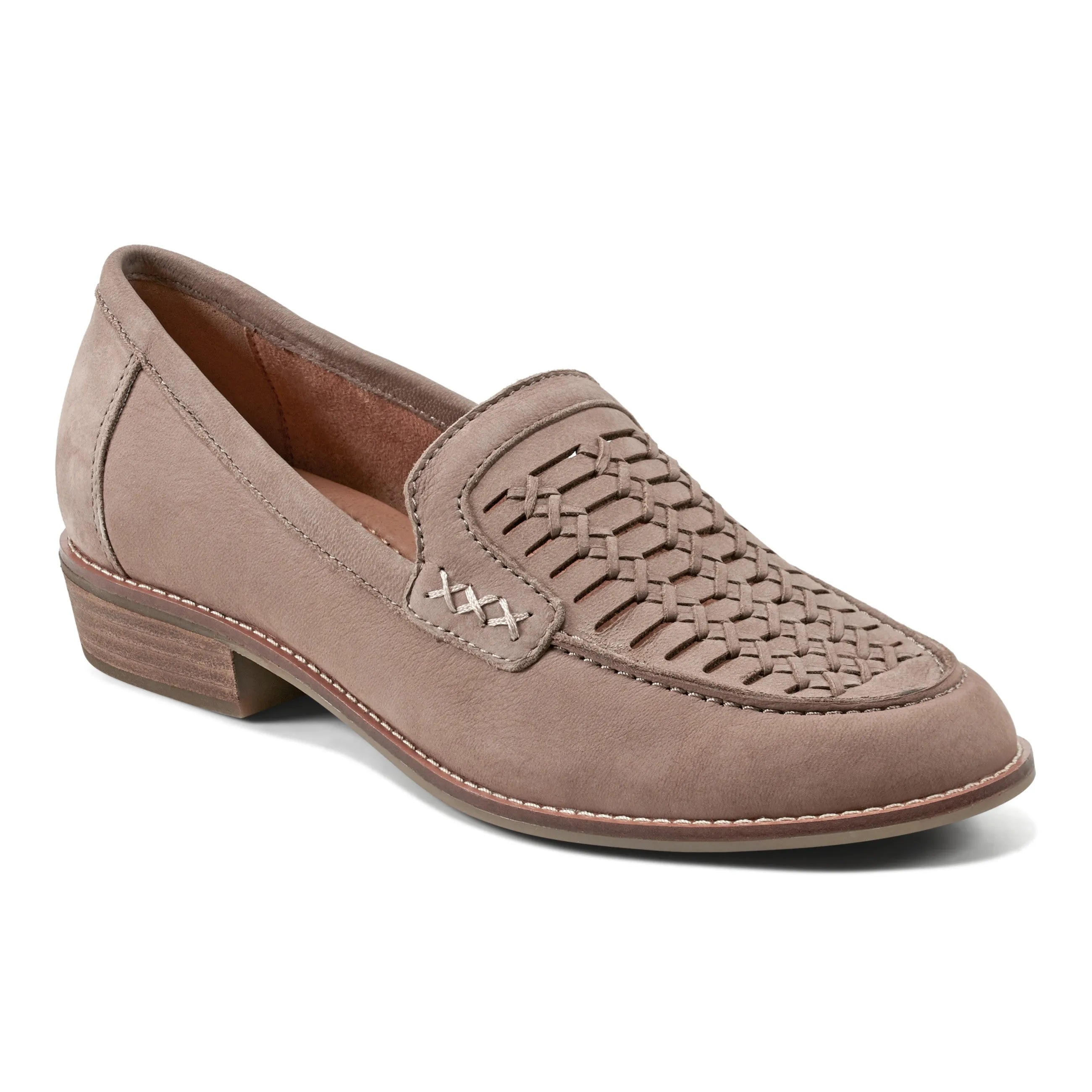 Elona Casual Slip-on Round Toe Loafers Contoured Sole