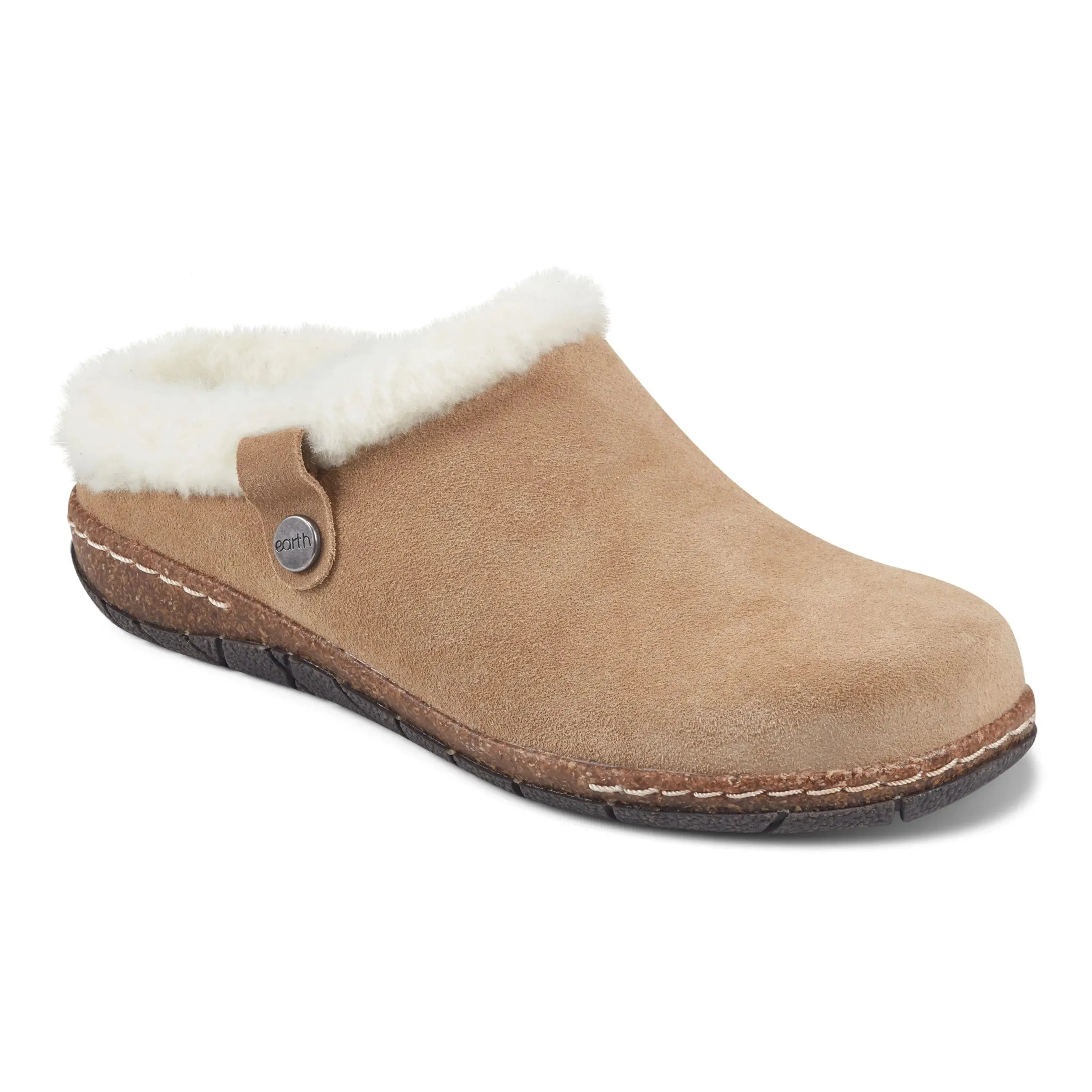 Elena Cold Weather Round Toe Casual Slip-on Clogs mid - top holiday