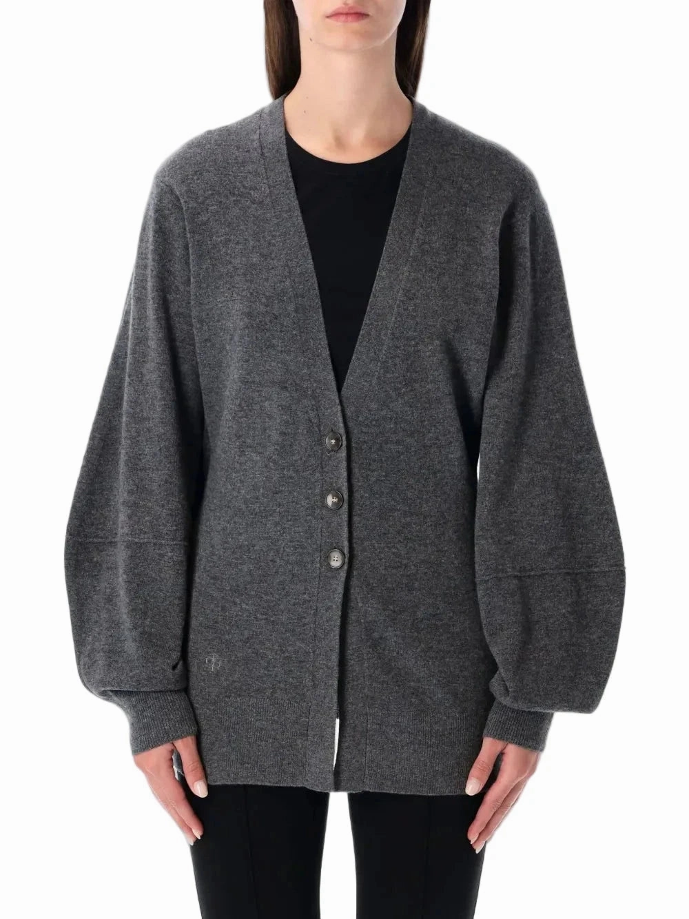 Craft Edge Suburb Ease Como Sleeve Cardigan in Grey Melange